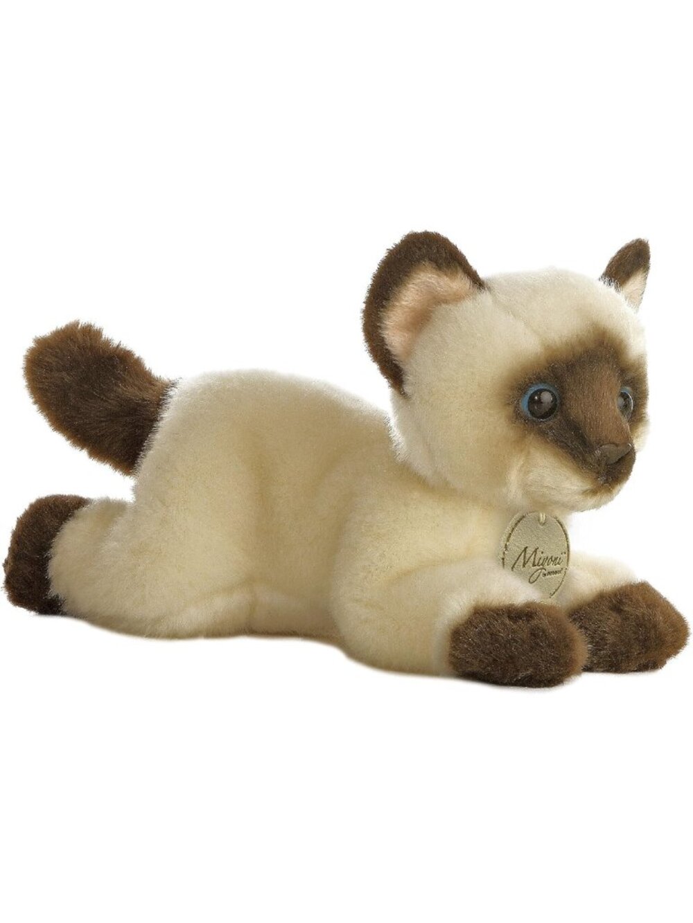 Lifelike 8" Siamese Cat Stuffed Animal - Adorable Plush Toy for Cherished